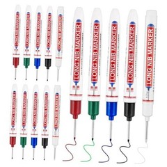 15 Pcs Long Nib Marker, 20 mm Long Head Deep Hole Marker Pens, Fine Colorful