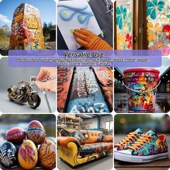 Versatile Airbrush Paints for Various Surfaces