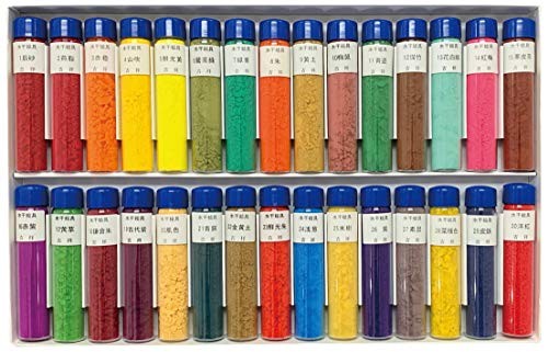 Kissho Japanese Painting Pigments Watercolor Paints in Bottles 30-Color Set No.