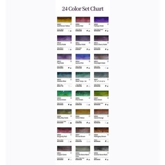 Mijello Mission Tourmaline Two Tone Granulation Watercolor Set of 24 – FedEx