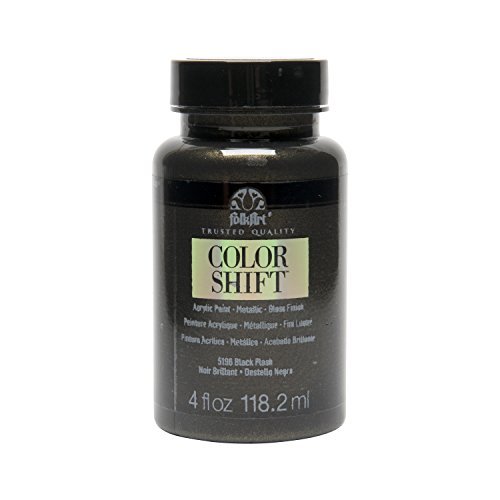 FOLKART COLOR SHIFT ACRYLIC PAINT IN ASSORTED COLORS 4 OZ, 5196 BLACK FLASH