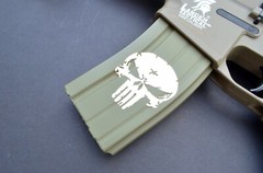 Camouflage Adhesive Airbrush Spray Paint Mask Gun RC Model Stencils SKULL 4 PACK