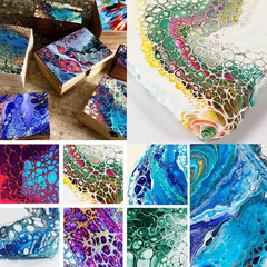 Silicone Pouring Oil Pure Silicone Oil for Creating Cell in Acrylic Paint Resin