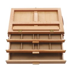 Adjustable Storage Box Easel,Painting Board Stand with Drawers,Storage Box Easel