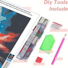 Patriotic Diamond Art Kit for Adults – Cross Diamond Painting Kits for Adult B..