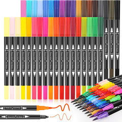 Soucolor Art Brush Markers Pens for Adult Coloring Books, 36 Colors Numbered Dua