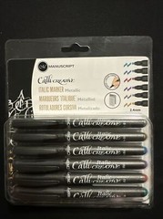 Manuscript Callicreative Markers – Assorted Metallic Colours (Pack of 6)
