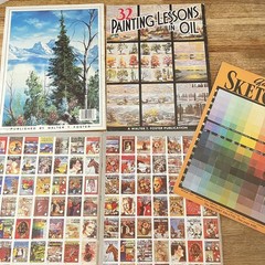 WALTER T FOSTER Lot Of 5 Vintage How To Draw And Paint Instructional Art Books