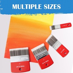 Flat Paddle Paint Brush, Scale Brush for Oil and Acrylic Paints,4 Inch