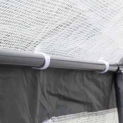 Outsunny 12 L x 7 W x 7 H Walk-in Outdoor Tunnel Greenhouse, PE Cover, Steel 2 4