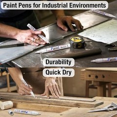 White Permanent Marker Waterproof – 8White Paint Markers for Metal Surfaces Tire