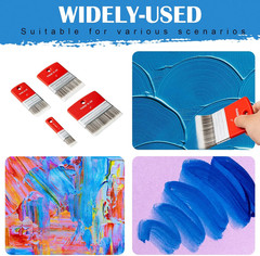 Flat Paddle Paint Brush, Scale Brush for Oil and Acrylic Paints,1 Inch