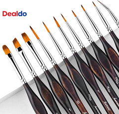 Miniature Paint Brushes, 11Pcs Micro Detail Paint Brushes for Model, Paint by N