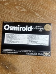 Osmiroid RightHander Calligraphy Basic Set 22 CARAT GOLD Plate Nibs Fountain Pen