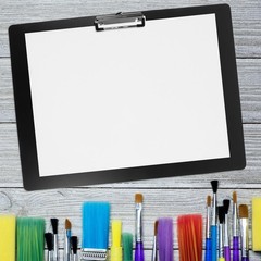 STOBOK A3 Horizontal Clipboard 17.24X12.59In Plastic Clip Board for Drawing W…