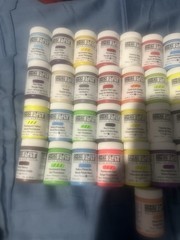 Golden 32 SoFlat Matte Acrylics Paint Jar 2oz Bottle Set NEW Art brush Canvas
