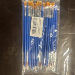 5 Pack 150pcs Round Flat Paint Brushes