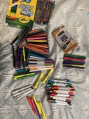 Journaling/coloring/craft Pens, Markets, Highlighters, Twistables, Pencils Lot