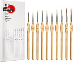 Miniature Paint Brushes, 15PCS Model Brushes Detail Paint Brush Set, Fine Detail