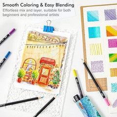 Complete 80-Color Soft Core Pencil Set with DIY Chart – Ideal for Artists & Kids