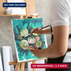 Sdanart Watercolor Brushes Professional 12 PCS ， 6 Flat Painting Brush and 6 Ang