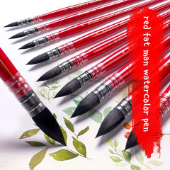 Squirrel Hair round Head Pointed Mop Brush Watercolor Paint Brushes Gouache Brus