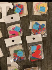 Lots of arts and crafts letters