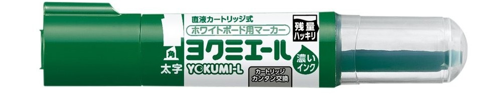 KOKUYO Whiteboard Marker, Direct Liquid Cartridge Type, Bold Square Point, Green