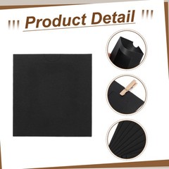 20pcs 1.8 x 2.4″ Black Paper Photo Frame Display Banner with Clips and String