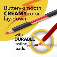 Castle Art Supplies 120 Colored Pencil Set for Artists Featuring Soft Core