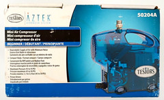 Testors 50204A Aztek Airbrush System Mini Air Compressor Artist Modeler NEW RF17