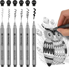 Micron Pen Set Pens Fine Liner Pen Micro Pens for Drawing Sketching Art Supplies