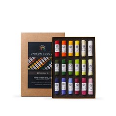 Unison Handmade Pastel Set – Botanical Colors, Set of 18, Full Stick