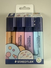 STAEDTLER TEXTSURFER CLASSIC SOFT CHISEL TIP 1-5MM 5 PACK ASSORTED COLOUR 364