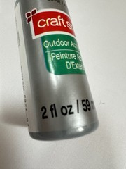Acrylic Silver Paint Outdoor CraftSmart 2 oz Bottles Craft Crafting – 2 PACK