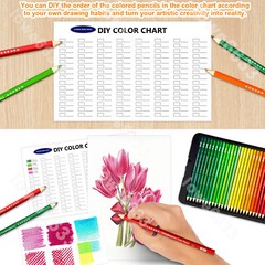 120 Color Premium Art Drawing Pencils for Adults Coloring Books Soft Core NEW