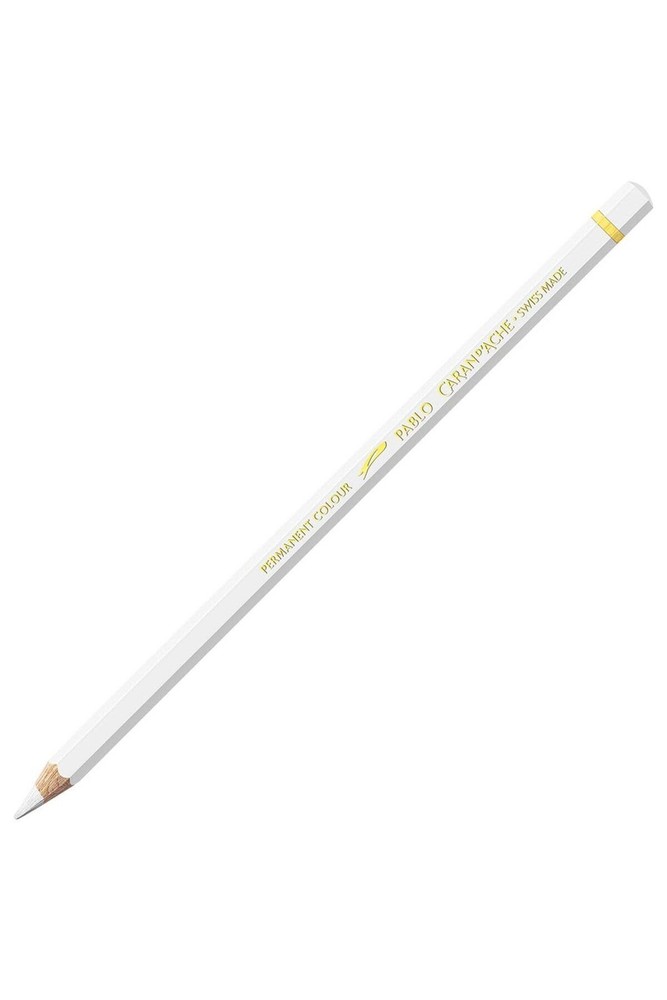 Caran D’ache Pablo Colored Pencil, White (666.001)