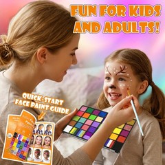 Face Painting Kit for Kids – 40 Color Pro Facepaint Palette 40 colors