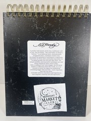 Ed Hardy Black 8×10 Spiral Sketchbook 100GSM Sheets Acid Free paper + Stickers