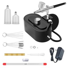 Airbrush Gun Kit with Air Compressor Dual Action Spray Paint Gun Set Plug In