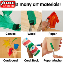 Paraben-Free Washable Tempera Paint for Kids – 1 Gallon Value Size. Vibrant Yell