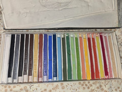 Vintage Eberhard Faber Nupastel Color Sticks Pastel Set 24 Color Asst. 264