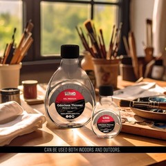 U.S. Art Supply Odorless Mineral Spirits Thinner, 125ml