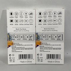 TFive Acrylic Paint Marker Permanent Two 6 Pack Black White Water Base New