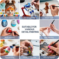Painting brush set brushes for painting oil Paint Acrylic lot artist face bulk
