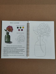 12 Floral Designs Watercolor Workbook with 24 Colors Paint Kit for Beginners US