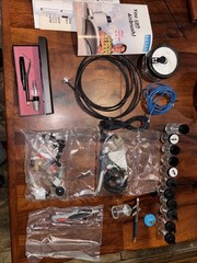 Airbrush Lot and W/ Model Master, Badger, etc with many accessories (most new)