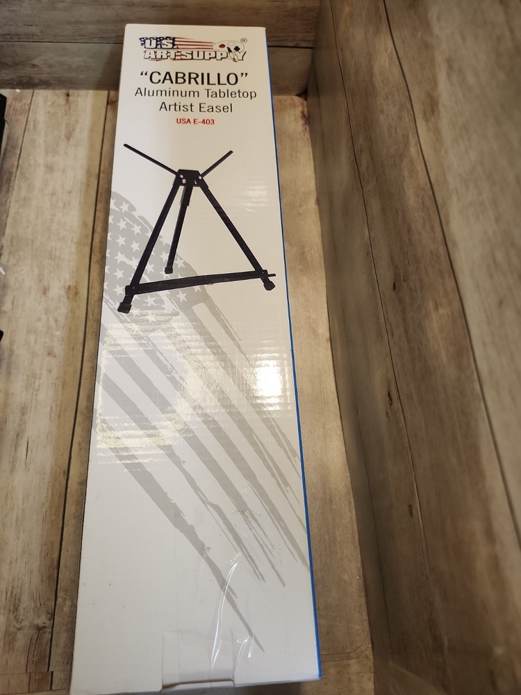Lightweight 15-22″ Aluminum Tabletop Easel – Perfect for Art & Presentations