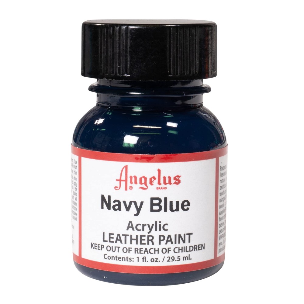 Angelus Navy Blue Acrylic Leather Paint 1 Fl Oz Quick Drying Water Based