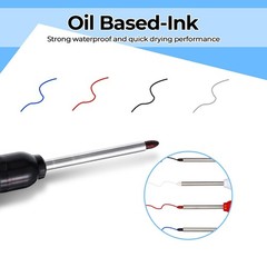 8pcs Long Nose Marker Pens Deep Hole Markers Extended Tip Set NEW